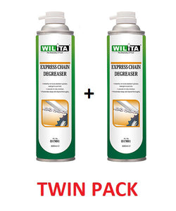 Wilita Bicycle Chain and overall Express Chain Degreaser 600 ml TWIN PACK